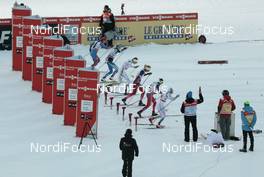 27.11.2015, Ruka, Finland (FIN): Start of the finals   - FIS world cup cross-country, individual sprint, Ruka (FIN). www.nordicfocus.com. © Modica/NordicFocus. Every downloaded picture is fee-liable.