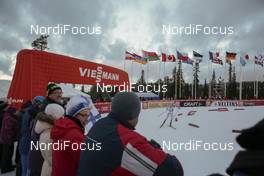 27.11.2015, Ruka, Finland (FIN): Spectators watching the race   - FIS world cup cross-country, individual sprint, Ruka (FIN). www.nordicfocus.com. © Modica/NordicFocus. Every downloaded picture is fee-liable.