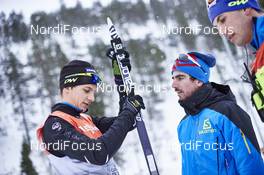26.11.2015, Ruka, Finland (FIN): Clement Parisse (FRA) and Valentin Gaillard (FRA) (l-r)  - FIS world cup cross-country, training, Ruka (FIN). www.nordicfocus.com. © Felgenhauer/NordicFocus. Every downloaded picture is fee-liable.
