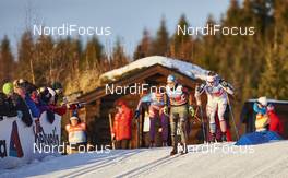 06.12.2015, Lillehammer, Norway (NOR): Sandra Ringwald (GER), Rosie Brennan (USA), (l-r)  - FIS world cup cross-country, 4x5km women, Lillehammer (NOR). www.nordicfocus.com. © Felgenhauer/NordicFocus. Every downloaded picture is fee-liable.