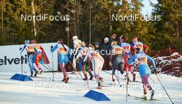 06.12.2015, Lillehammer, Norway (NOR): the women's start   - FIS world cup cross-country, 4x5km women, Lillehammer (NOR). www.nordicfocus.com. © Felgenhauer/NordicFocus. Every downloaded picture is fee-liable.