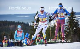 06.12.2015, Lillehammer, Norway (NOR): Maria Rydqvist (SWE), Polina Kalsina (RUS), (l-r)  - FIS world cup cross-country, 4x5km women, Lillehammer (NOR). www.nordicfocus.com. © Felgenhauer/NordicFocus. Every downloaded picture is fee-liable.