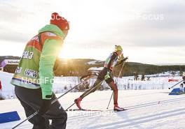 06.12.2015, Lillehammer, Norway (NOR): Stefanie Boehler (GER),  and a coach  - FIS world cup cross-country, 4x5km women, Lillehammer (NOR). www.nordicfocus.com. © Felgenhauer/NordicFocus. Every downloaded picture is fee-liable.