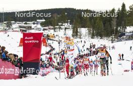 05.12.2015, Lillehammer, Norway (NOR): Martin Johansson (SWE), Jonas Dobler (GER), (l-r)  - FIS world cup cross-country, skiathlon men, Lillehammer (NOR). www.nordicfocus.com. © Felgenhauer/NordicFocus. Every downloaded picture is fee-liable.
