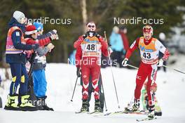 05.12.2015, Lillehammer, Norway (NOR): Michael Somppi (CAN), Keishin Yoshida (JPN), (l-r)  - FIS world cup cross-country, skiathlon men, Lillehammer (NOR). www.nordicfocus.com. © Felgenhauer/NordicFocus. Every downloaded picture is fee-liable.