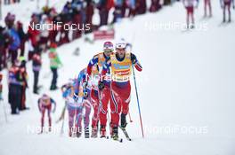 05.12.2015, Lillehammer, Norway (NOR): Niklas Dyrhaug (NOR), Martin Johnsrud Sundby (NOR), (l-r)  - FIS world cup cross-country, skiathlon men, Lillehammer (NOR). www.nordicfocus.com. © Felgenhauer/NordicFocus. Every downloaded picture is fee-liable.