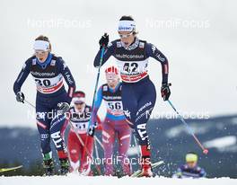 05.12.2015, Lillehammer, Norway (NOR): Lucia Scardoni (ITA), Ilaria Debertolis (ITA), (l-r)  - FIS world cup cross-country, skiathlon women, Lillehammer (NOR). www.nordicfocus.com. © Felgenhauer/NordicFocus. Every downloaded picture is fee-liable.