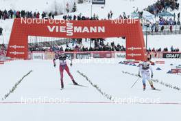 05.12.2015, Lillehammer, Norway (NOR): Heidi Weng (NOR), Charlotte Kalla (SWE), (l-r)  - FIS world cup cross-country, skiathlon women, Lillehammer (NOR). www.nordicfocus.com. © Modica/NordicFocus. Every downloaded picture is fee-liable.