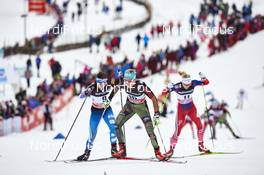 05.12.2015, Lillehammer, Norway (NOR): Krista Parmakoski (FIN), Stefanie Boehler (GER), Ragnhild Haga (NOR), (l-r)  - FIS world cup cross-country, skiathlon women, Lillehammer (NOR). www.nordicfocus.com. © Felgenhauer/NordicFocus. Every downloaded picture is fee-liable.
