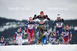 05.12.2015, Lillehammer, Norway (NOR): Jessica Diggins (USA), Martine Ek Hagen (NOR), Denise Herrmann (GER), Virginia De Martin Topranin (ITA), (l-r)  - FIS world cup cross-country, skiathlon women, Lillehammer (NOR). www.nordicfocus.com. © Felgenhauer/NordicFocus. Every downloaded picture is fee-liable.
