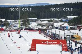 05.12.2015, Lillehammer, Norway (NOR): final sprint seen from above   - FIS world cup cross-country, skiathlon women, Lillehammer (NOR). www.nordicfocus.com. © Felgenhauer/NordicFocus. Every downloaded picture is fee-liable.