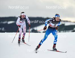 05.12.2015, Lillehammer, Norway (NOR): Petra Novakova (CZE), Kerttu Niskanen (FIN), (l-r)  - FIS world cup cross-country, skiathlon women, Lillehammer (NOR). www.nordicfocus.com. © Felgenhauer/NordicFocus. Every downloaded picture is fee-liable.