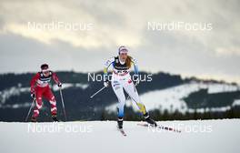 05.12.2015, Lillehammer, Norway (NOR): Emily Nishikawa (CAN), Maria Nordstroem (SWE), (l-r)  - FIS world cup cross-country, skiathlon women, Lillehammer (NOR). www.nordicfocus.com. © Felgenhauer/NordicFocus. Every downloaded picture is fee-liable.