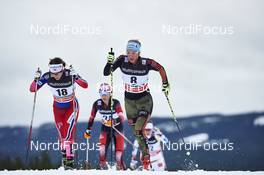 05.12.2015, Lillehammer, Norway (NOR): Maiken Caspersen Falla (NOR), Teresa Stadlober (AUT), Nicole Fessel (GER), (l-r)  - FIS world cup cross-country, skiathlon women, Lillehammer (NOR). www.nordicfocus.com. © Felgenhauer/NordicFocus. Every downloaded picture is fee-liable.