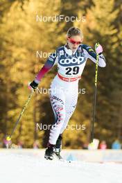 20.12.2015, Toblach, Italy (ITA): Jessica Diggins (USA) - FIS world cup cross-country, 10km women, Toblach (ITA). www.nordicfocus.com. © Modica/NordicFocus. Every downloaded picture is fee-liable.