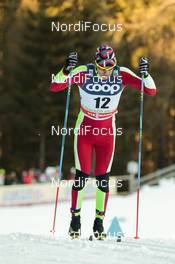 20.12.2015, Toblach, Italy (ITA): Sergei Dolidovich (BLR) - FIS world cup cross-country, 15km men, Toblach (ITA). www.nordicfocus.com. © Modica/NordicFocus. Every downloaded picture is fee-liable.
