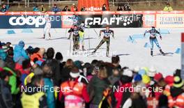 19.12.2015, Toblach, Italy (ITA): Lucia Anger (GER), Hanna Kolb (GER), Krista Parmakoski (FIN), (l-r)  - FIS world cup cross-country, individual sprint, Toblach (ITA). www.nordicfocus.com. © Modica/NordicFocus. Every downloaded picture is fee-liable.