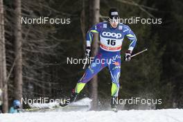 19.12.2015, Toblach, Italy (ITA): Lucas Chanavat (FRA) - FIS world cup cross-country, individual sprint, Toblach (ITA). www.nordicfocus.com. © Modica/NordicFocus. Every downloaded picture is fee-liable.