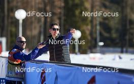 31.12.2015, Lenzerheide, Switzerland (SUI): Pierre Mignerey (FRA) and Michal Lamplot (CZE)   - FIS world cup cross-country, tour de ski, training, Lenzerheide (SUI). www.nordicfocus.com. © Felgenhauer/NordicFocus. Every downloaded picture is fee-liable.
