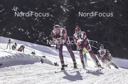 24.01.2016, Antholz, Italy (ITA): Lowell Bailey (USA), Ole Einar Bjoerndalen (NOR), (l-r) -  IBU world cup biathlon, relay men, Antholz (ITA). www.nordicfocus.com. © Manzoni/NordicFocus. Every downloaded picture is fee-liable.