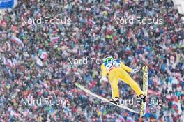 16.01.2016, Tauplitz/Bad Mitterndorf, Austria (AUT): Robert Kranjec (SLO) - FIS ski flying world championships, individual HS225, Tauplitz/Bad Mitterndorf (AUT). www.nordicfocus.com. © Rauschendorfer/NordicFocus. Every downloaded picture is fee-liable.