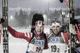 29.11.2015, Oestersund, Sweden (SWE): Rosanna Crawford (CAN), Nathan Smith (CAN) - IBU world cup biathlon, single mixed relay, Oestersund (SWE). www.nordicfocus.com. © Manzoni/NordicFocus. Every downloaded picture is fee-liable.