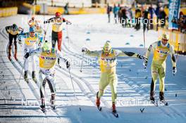 06.12.2015, Livigno, Italy (ITA): Eugeny Dementiev (RUS), John Kristian Dahl (NOR), Johan Kjoelstad (NOR), (l-r) - Ski Classics La Sgambeda, Livigno (ITA). www.nordicfocus.com. © Rauschendorfer/NordicFocus. Every downloaded picture is fee-liable.