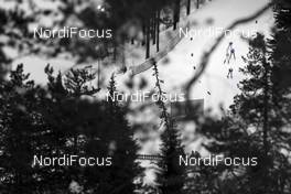 27.11.2015, Ruka, Finland (FIN): Athletes into the Finnish forest   - FIS world cup cross-country, individual sprint, Ruka (FIN). www.nordicfocus.com. © Modica/NordicFocus. Every downloaded picture is fee-liable.