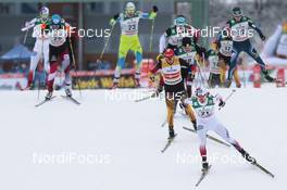 30.01.2015, Val di Fiemme, Italy (ITA): Mikko  Kokslien (NOR), Eric  Frenzel (GER) - FIS world cup nordic combined, individual gundersen HS134/10km, Val di Fiemme (ITA). www.nordicfocus.com. © Modica/NordicFocus. Every downloaded picture is fee-liable.