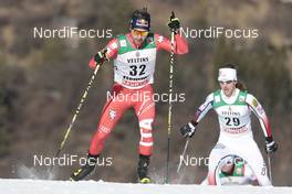 01.02.2015, Val di Fiemme, Italy (ITA): Alessandro Pittin (ITA) - FIS world cup nordic combined, individual gundersen HS134/10km, Val di Fiemme (ITA). www.nordicfocus.com. © Modica/NordicFocus. Every downloaded picture is fee-liable.