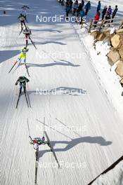 01.02.2015, Val di Fiemme, Italy (ITA): Athletes in the cross country stadium of Lago di Tesero - FIS world cup nordic combined, individual gundersen HS134/10km, Val di Fiemme (ITA). www.nordicfocus.com. © Modica/NordicFocus. Every downloaded picture is fee-liable.