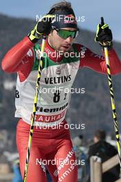 31.01.2015, Val di Fiemme, Italy (ITA): Alessandro Pittin (ITA)  - FIS world cup nordic combined, team sprint HS134/2x7.5km, Val di Fiemme (ITA). www.nordicfocus.com. © Modica/NordicFocus. Every downloaded picture is fee-liable.
