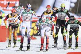 31.01.2015, Val di Fiemme, Italy (ITA): Jan Schmid (NOR) with Joergen Graabak (NOR)  - FIS world cup nordic combined, team sprint HS134/2x7.5km, Val di Fiemme (ITA). www.nordicfocus.com. © Modica/NordicFocus. Every downloaded picture is fee-liable.
