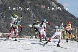 31.01.2015, Val di Fiemme, Italy (ITA): leading group during the last lap - FIS world cup nordic combined, team sprint HS134/2x7.5km, Val di Fiemme (ITA). www.nordicfocus.com. © Modica/NordicFocus. Every downloaded picture is fee-liable.