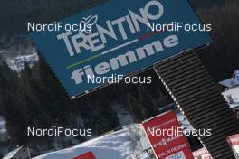 31.01.2015, Val di Fiemme, Italy (ITA): Finish zone of xc stadium in Lago di Tesero - FIS world cup nordic combined, team sprint HS134/2x7.5km, Val di Fiemme (ITA). www.nordicfocus.com. © Modica/NordicFocus. Every downloaded picture is fee-liable.