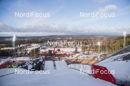 20.02.2015, Falun, Sweden (SWE): Event Feature: The outrun with the cross-country stadium at the back - FIS nordic world ski championships, nordic combined, individual gundersen HS100/10km, Falun (SWE). www.nordicfocus.com. © NordicFocus. Every downloaded picture is fee-liable.