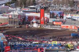 20.02.2015, Falun, Sweden (SWE): Event Feature: the backside of the cross-country stadium from the top of the jumping hill - FIS nordic world ski championships, nordic combined, individual gundersen HS100/10km, Falun (SWE). www.nordicfocus.com. © NordicFocus. Every downloaded picture is fee-liable.