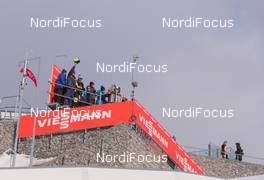 20.02.2015, Falun, Sweden (SWE): The coaches tower of the small hill - FIS nordic world ski championships, nordic combined, individual gundersen HS100/10km, Falun (SWE). www.nordicfocus.com. © NordicFocus. Every downloaded picture is fee-liable.
