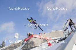 22.02.2015, Falun, Sweden (SWE): Eetu Vaehaesoerinki (FIN) - FIS nordic world ski championships, nordic combined, team HS100/4x5km, Falun (SWE). www.nordicfocus.com. © NordicFocus. Every downloaded picture is fee-liable.