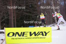 22.02.2015, Falun, Sweden (SWE): Maxime Laheurte (FRA), Haavard Klemetsen (NOR), (l-r)  - FIS nordic world ski championships, nordic combined, team HS100/4x5km, Falun (SWE). www.nordicfocus.com. © NordicFocus. Every downloaded picture is fee-liable.