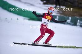 19.12.2015, Ramsau, Austria (AUT): Tobias Haug (GER) - FIS world cup nordic combined, individual gundersen HS96/10km, Ramsau (AUT). www.nordicfocus.com. © Felgenhauer/NordicFocus. Every downloaded picture is fee-liable.