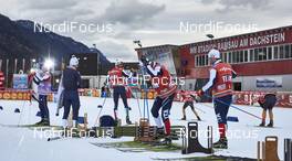 18.12.2015, Ramsau, Austria (AUT): italien team ready for ski tests   - FIS world cup nordic combined, training, Ramsau (AUT). www.nordicfocus.com. © Felgenhauer/NordicFocus. Every downloaded picture is fee-liable.