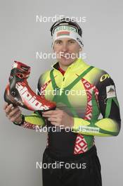 27.11.2015, Oestersund, Sweden, (SWE): Dmitriy Dyuzhev (BLR) - IBU world cup biathlon, photoshooting, Oestersund (SWE) . www.nordicfocus.com. © Manzoni/NordicFocus. Every downloaded picture is fee-liable.