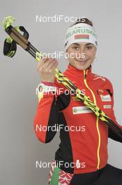 27.11.2015, Oestersund, Sweden, (SWE): Nastassia Dubarezava  (BLR) - IBU world cup biathlon, photoshooting, Oestersund (SWE) . www.nordicfocus.com. © Manzoni/NordicFocus. Every downloaded picture is fee-liable.