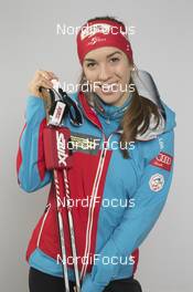28.11.2015, Oestersund, Sweden, (SWE): Fabienne Hartweger (AUT) - IBU world cup biathlon, photoshooting, Oestersund (SWE) . www.nordicfocus.com. © Manzoni/NordicFocus. Every downloaded picture is fee-liable.