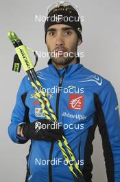 30.11.2015, Oestersund, Sweden, (SWE): Martin Fourcade (FRA) - IBU world cup biathlon, photoshooting, Oestersund (SWE) . www.nordicfocus.com. © Manzoni/NordicFocus. Every downloaded picture is fee-liable.