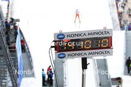 09.01.2015, Bad Mitterndorf, Austria (AUT):  timer - FIS world cup ski jumping, individual HS200, training, qualification, Bad Mitterndorf (AUT). www.nordicfocus.com. © Domanski/NordicFocus. Every downloaded picture is fee-liable.