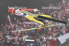 18.01.2015, Zakopane, Poland (POL): Markus Eisenbichler (GER), Fischer - FIS world cup ski jumping, individual HS134, Zakopane (POL). www.nordicfocus.com. © Domanski/NordicFocus. Every downloaded picture is fee-liable.