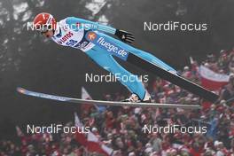 18.01.2015, Zakopane, Poland (POL): Richard Freitag (GER), fluege.de - FIS world cup ski jumping, individual HS134, Zakopane (POL). www.nordicfocus.com. © Domanski/NordicFocus. Every downloaded picture is fee-liable.