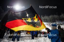 30.01.2015, Willingen, Germany (GER): a boy with a german flag - FIS world cup ski jumping, individual HS145, Willingen (GER). www.nordicfocus.com. © Laiho/NordicFocus. Every downloaded picture is fee-liable.